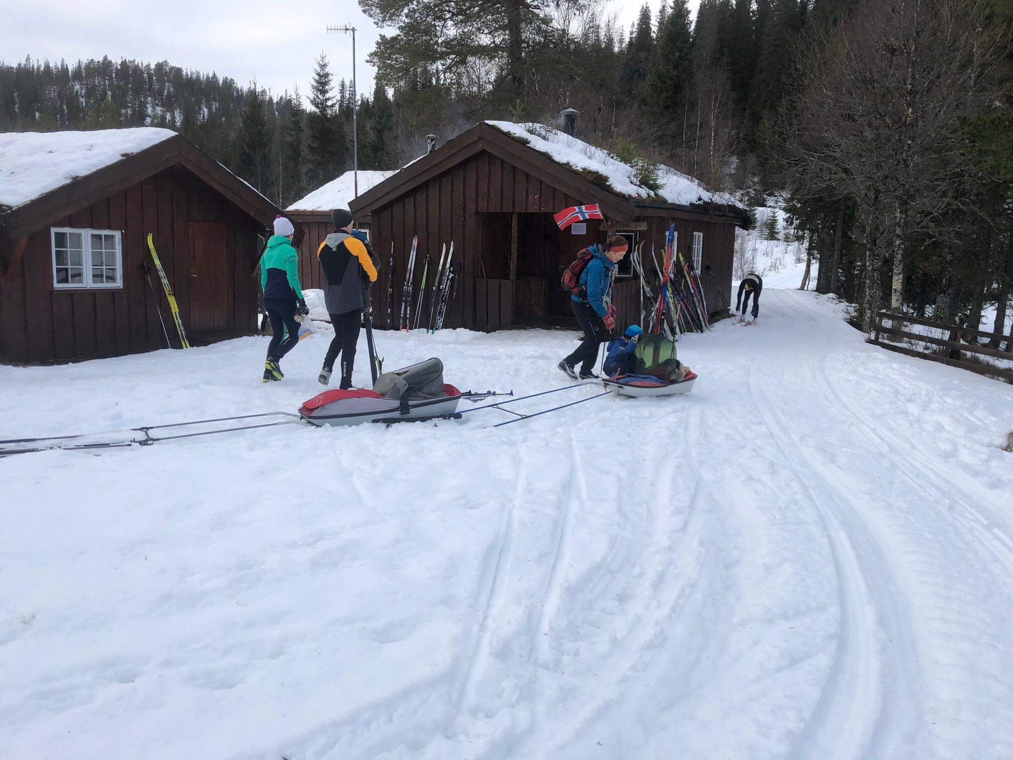 Trimgruppa i Namdalseid IL ut p&aring; s&oslash;ndagsturFoto: Namdalseid IL